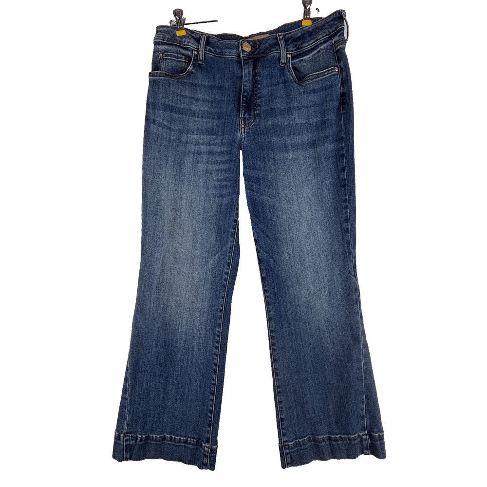 Kut From The Kloth Kelsey Fab High Rise Ankle Flare Jeans Size 10 Stretch